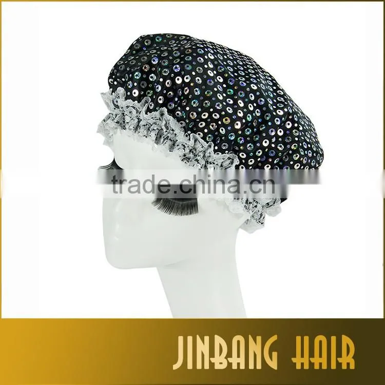 2016 New High Quality Night Sleep Cap Bonnet Hat For Long Hair Lady Girl Silk Hair Bonnet Nightcap