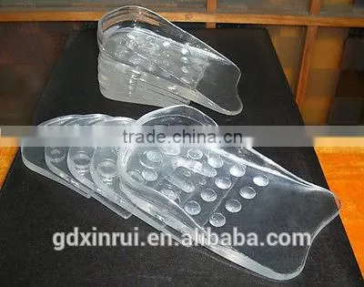 Soon Taller Shoe Insole/Cushions Thicken PU Gel Pure Silicone Height Increasing Pads