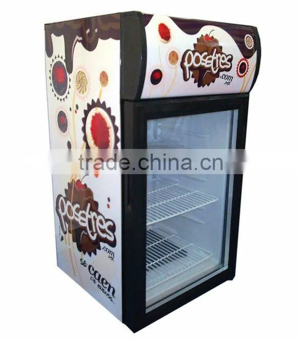 42L small Beer&Soft Drink display cooler for sales promotion with corporate advertising