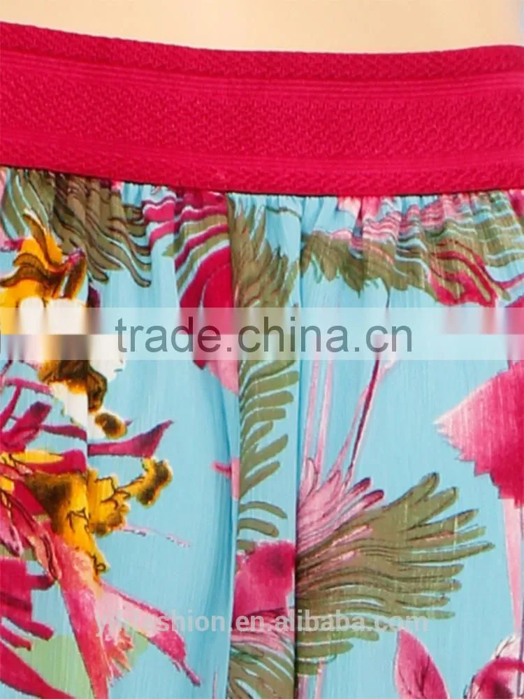 floral print latest skirt design pictures long skirt apparel for 18-45 years old women
