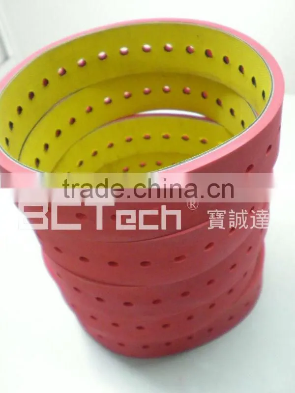 Nylon flat belt with rubber&holes