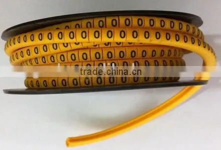 EC type electric round yellow cable marker (EC-0)