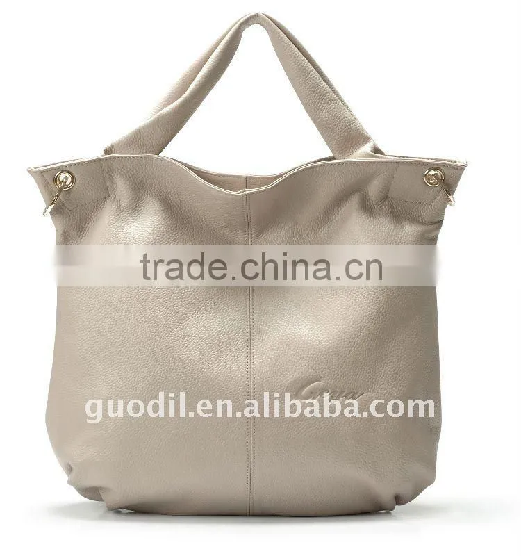 HOT SALES! 2012 China FASHION Stock Brand lady genuine leather handbags