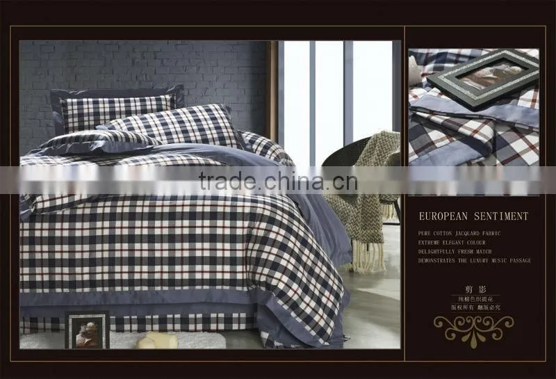 yarn dyed 100% cotton 50*50/140*80 bedding sets