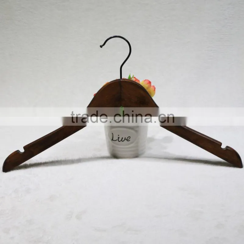 Cheap factory price coat hanger for clothes, antique wooden hangers wholesale