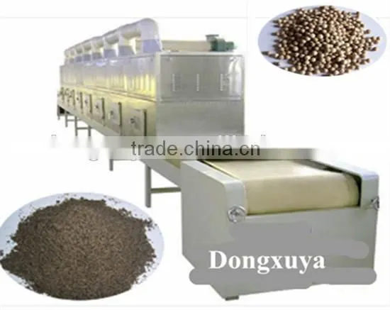 Condiments microwave sterilizing machine
