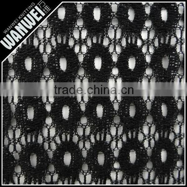 small dot flower yarn crochet resilient casual fabric print customed color nylon spandex lace fabric for designer dress 5015