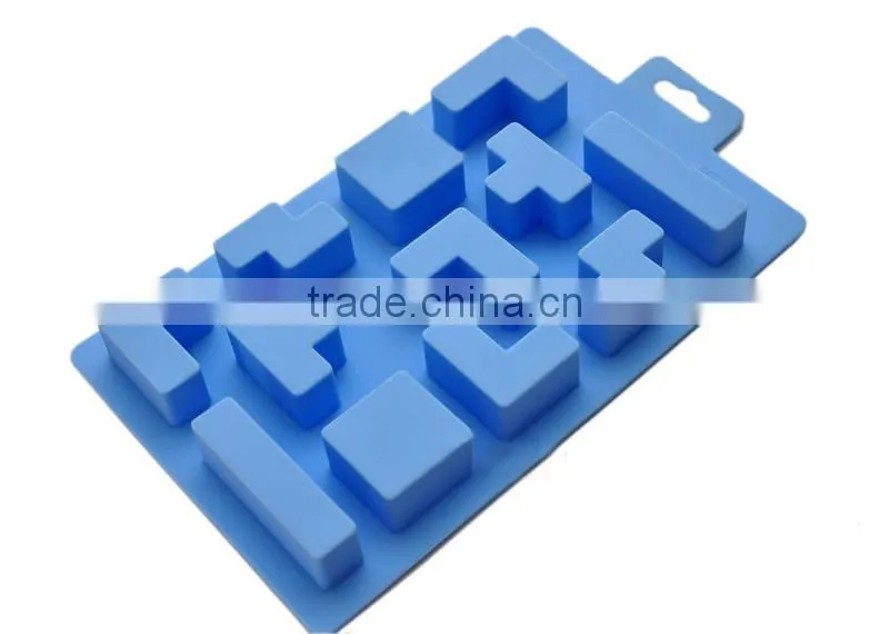 1pcs Game Tetris Ice Bricks Tray Ice Tray Mold Mould Maker Party Silicone Summer Ice Cube Carving Mold Mould Maker