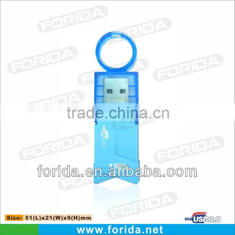 Cheap cute USB 3.0 Micor SD/TF colorful usb card reader
