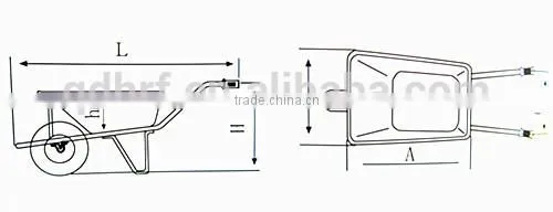 WB0402 Mini metal kids garden wheelbarrow WB0402