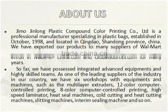 Manufacturer wholesale zipper top bag, laminated plastic food packing bag