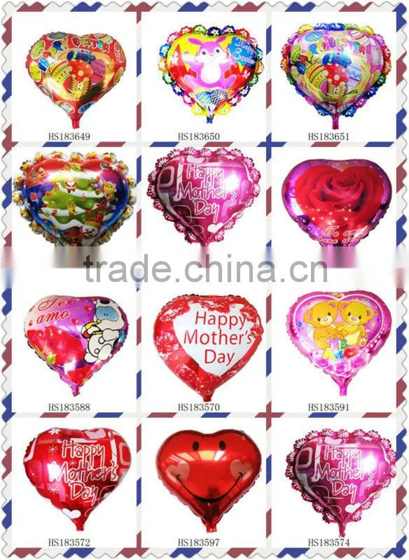Hot sell New Sweet Heart-shape Helium Balloons, Foil Balloons for Valentine's day