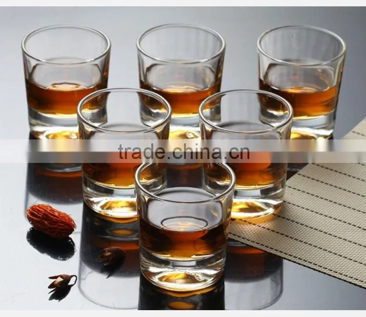 Personalized clear mini whiskey glass cup