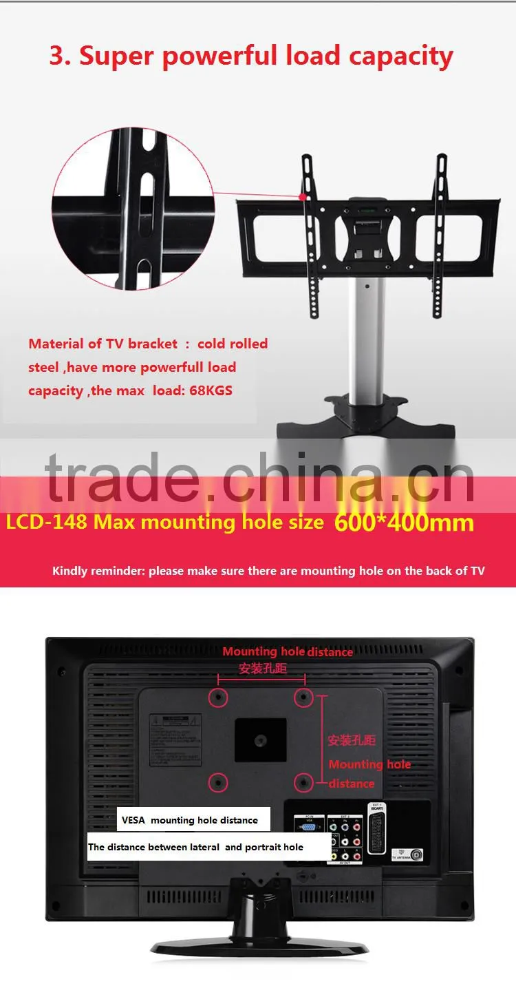 Universal LCD table mount led tv bracket