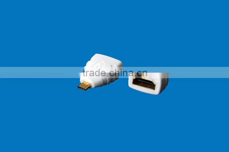 2016 High Quality HDMI Female to Micro HDMI Male Adapter White Color