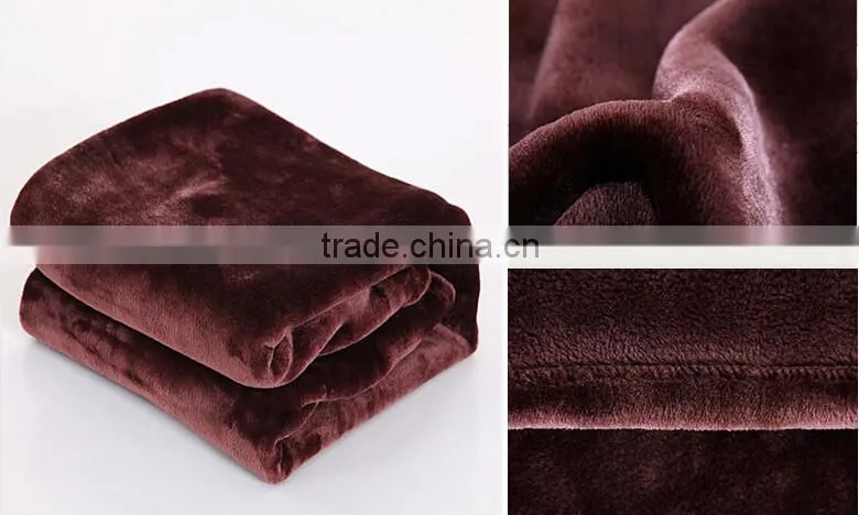 Solid color flannel blanket