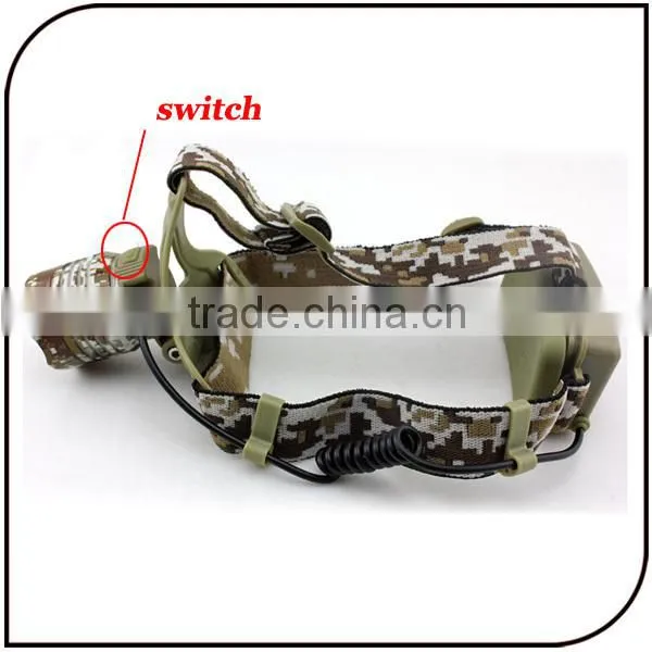 CE ROHS 1000 lumen 2pc 18650 battery fishing rechargeable led head lamp