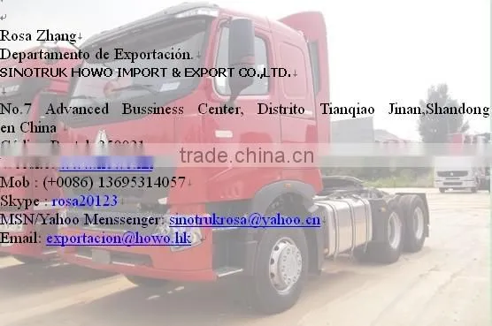 SINOTRUK HOWO camion tractor 6*4