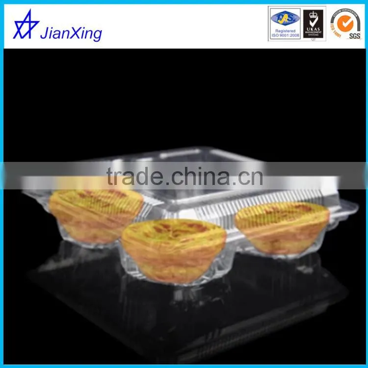 sandwich and bread plastic blister pacakging box with clear cover