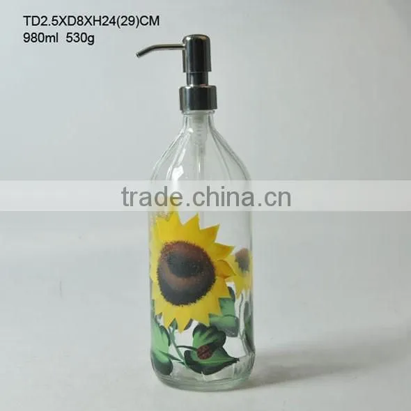 special designed glass cream bottle unique glass cream bottle