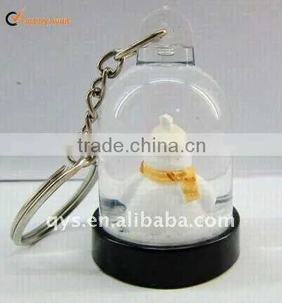 Acrylic Snow Globe Key Chain/Key Holder