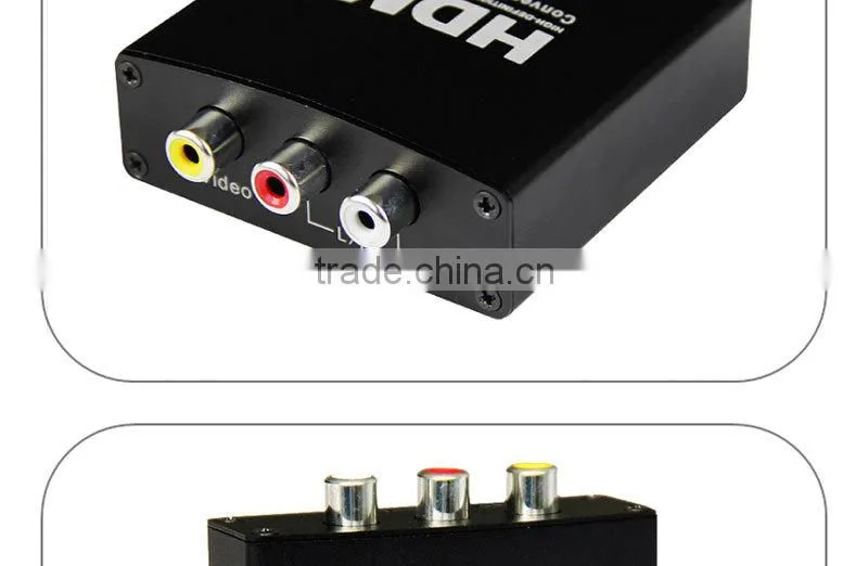 AV/CVBS Composite to HDMI Converter Scaler 1080P