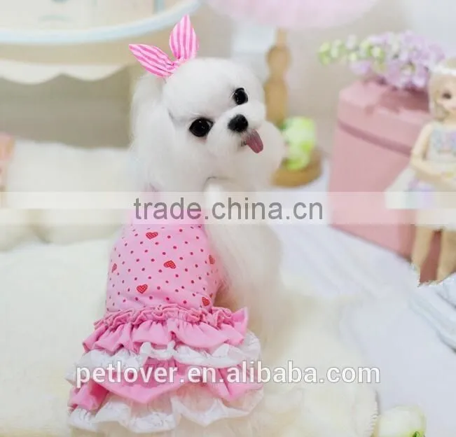 Wholesale dog clothes pet clothes colorful lovely mini pet clothes