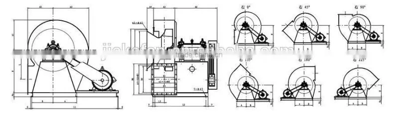 Y5-48 Series Boiler Centrifugal Fan/low noise high pressure centrifugal fan/factory ventilation blower fan/ventilator