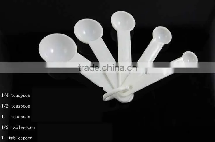 White color 5 in 1 Multi-use measuring spoon with TSP TBSP