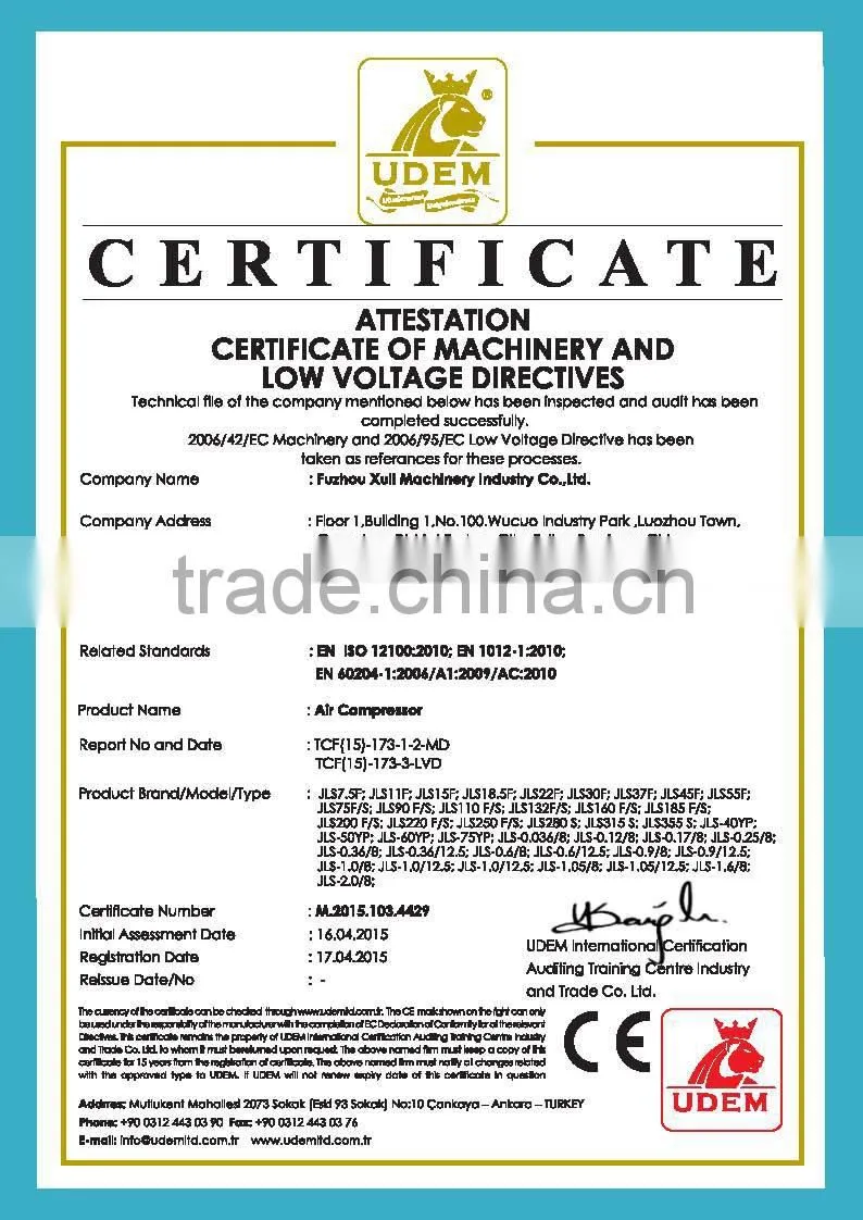 JLDY Hot selling made in china 90kw 125hp super silent type mobile compressor