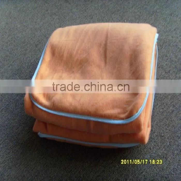 The new plain folding dual-purpose pillow promotion gift blanket