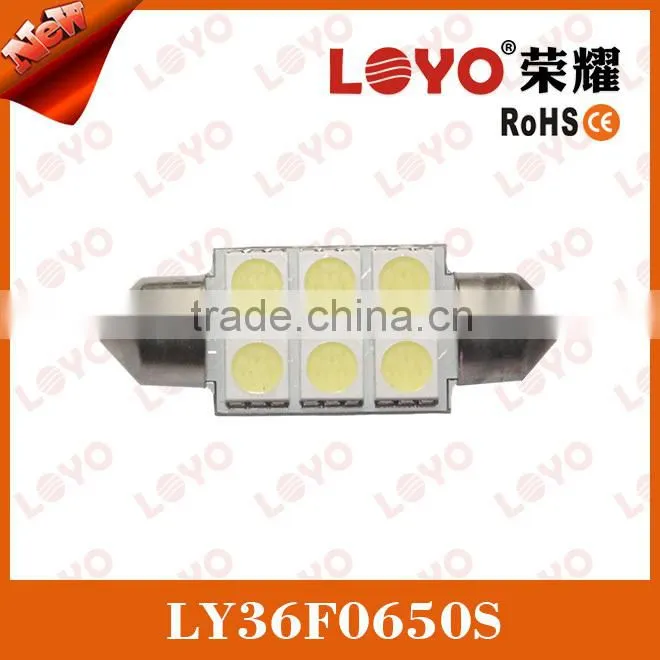 6 PCS smd 5050 light festoon 36mm led car light
