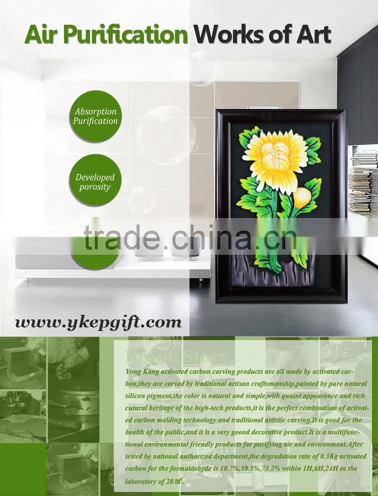 Beautiful chrysanthemum flower hand made wooden picture frame