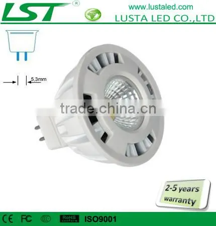 LED COB Spotlight,1 x 3W Ultra Bright COB, AC/DC12V, Halogen Equivalance 35W,3W GU5.3 LED Bulb Lighting