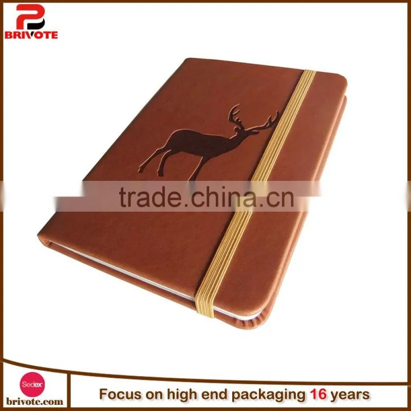 Hardcover notebook with pen/Spiral notebookk/PU leather notebook