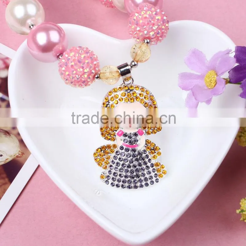 Sweet little prince pendant lovely party and casual wear jewelry for toddler girl