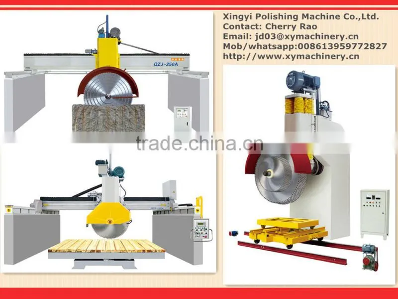 Automatic stone cutting machine bridge saw