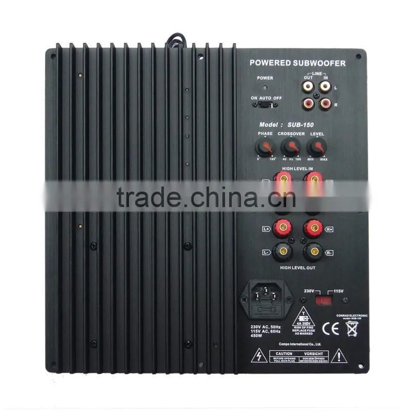 SUB-250 250W powerful CLASS-AB plate subwoofer amplifier