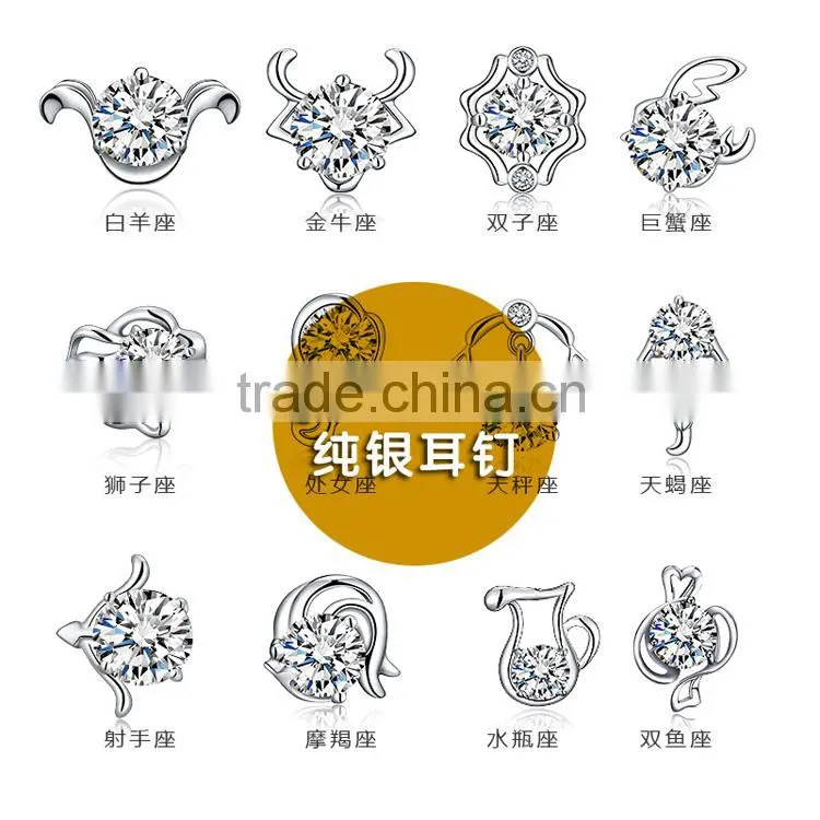 Big Diamond Cheaper 925 Sterling Silver Jewelry Set