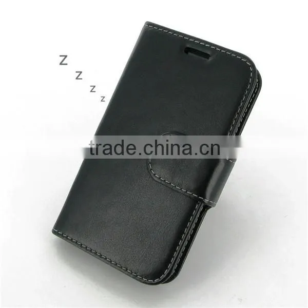 Classic Black PU Leather Stand Case Cover for blackberry z30 case Screen Protector