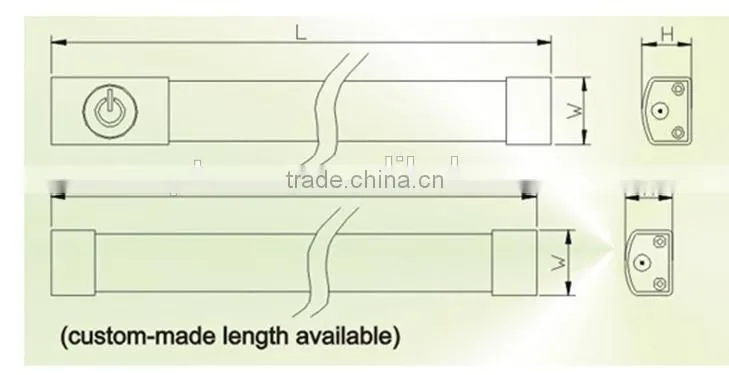 rigid led strip lights aluminium profile led strip light / bar wholesale market rigid led strip