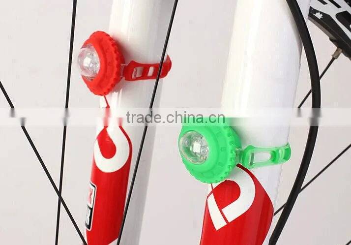 sunflower silicone bike led light