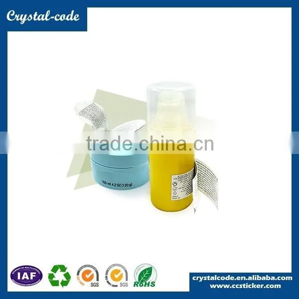 Thermal paper waterproof double layer label,strong adhesive double side sticker