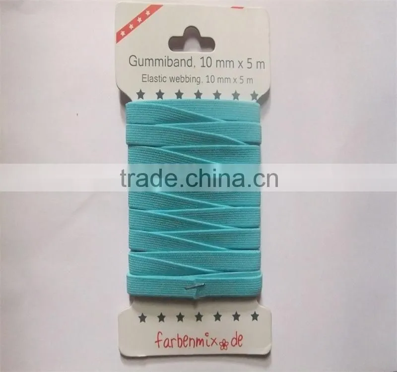 Eco-friendly 9mm Custom Braided Elastic Polyester