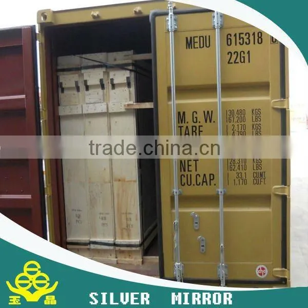 plate glass mirrors price /rate with CE ISO TUV