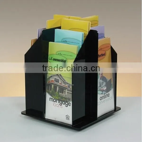 PMMA book stand book rack brochure holder