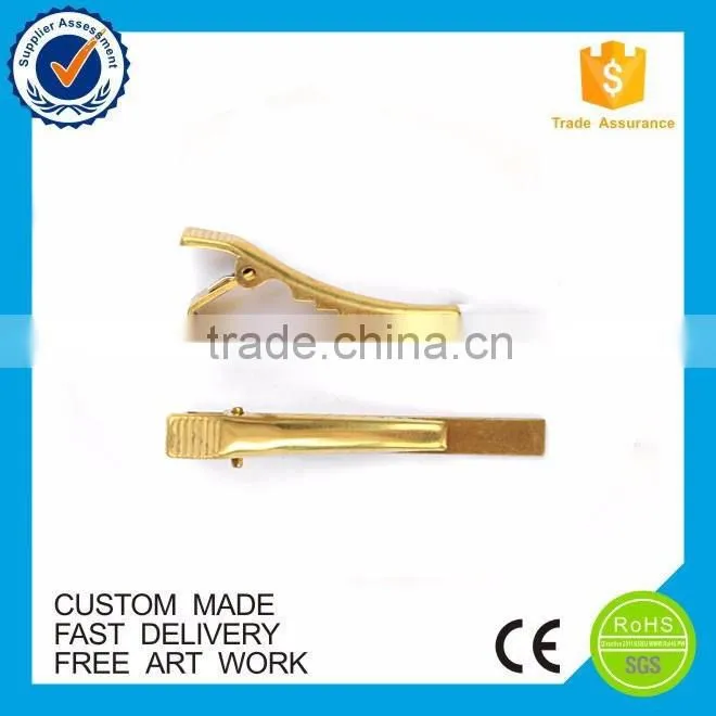 4.5 CM Long gold plate gentleman Tie Bar Men`s Tie Clip