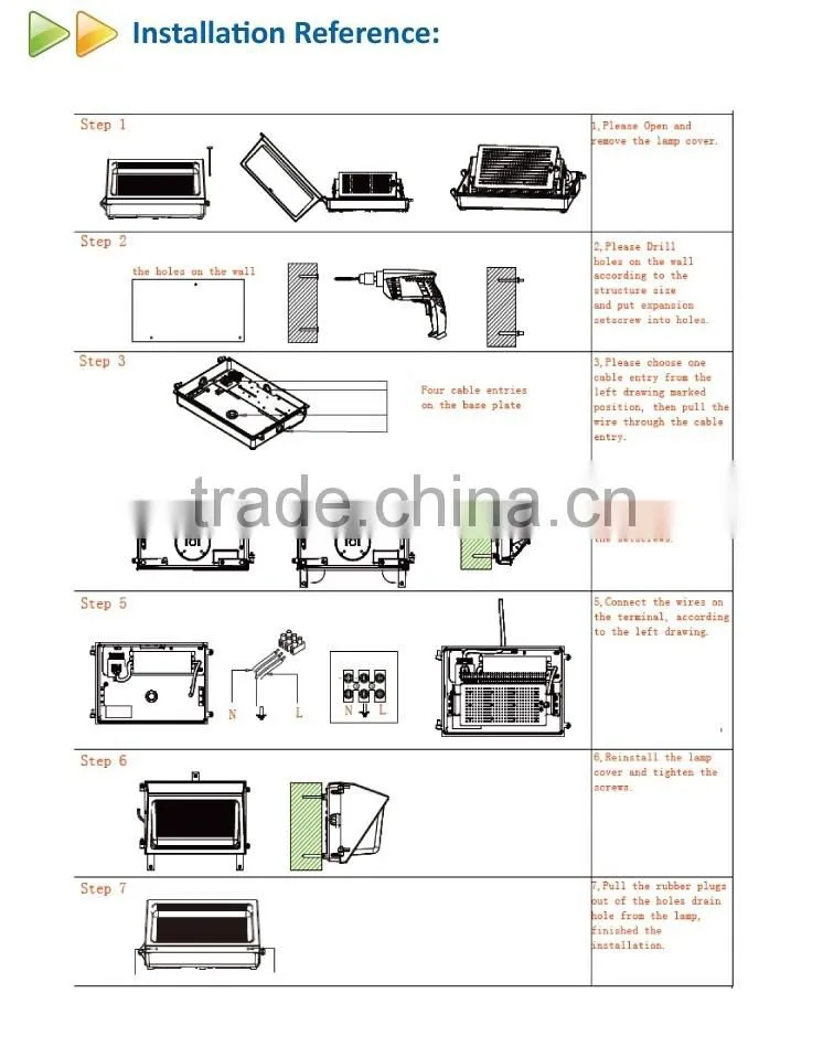 2016 hot sale SMD3030 black 30w led wall pack light with optical sensor