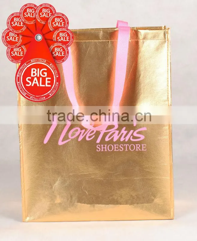 Durable plastic non-woven bag in big size with zipper