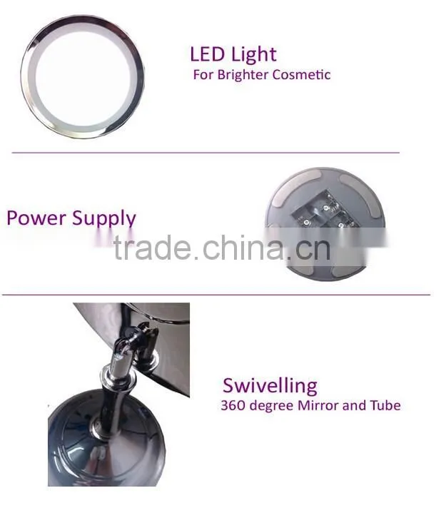 Promotion hot sale led magnifying mirror with low price
